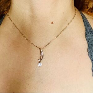 Vintage Silver and Crystal Pendant